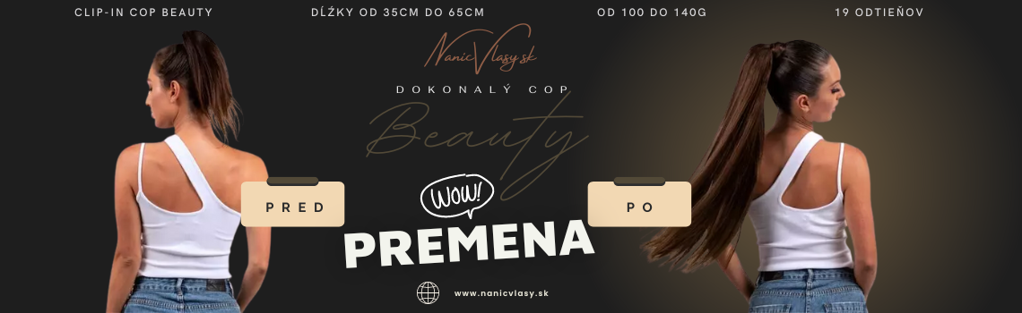 Clip in Cop Beauty 100% ludske vlasy
